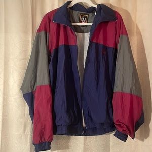 Vintage Full Zip USA Windbreaker Jacket